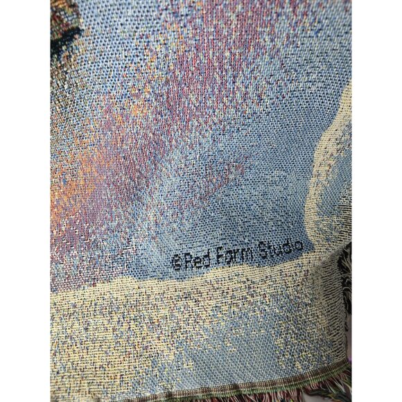 SEASHELL CLUSTER Tapestry Red Farm Studios- Cottage Beach House Decor- VTG - Picture 9 of 12